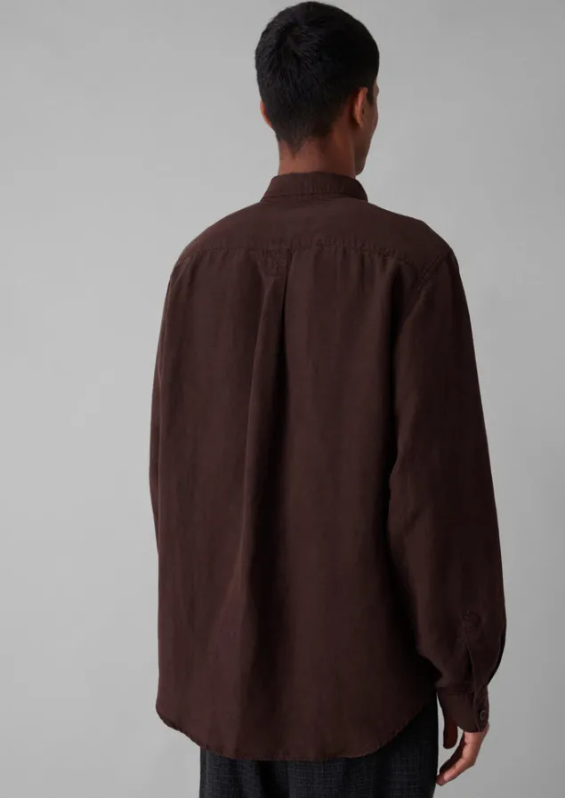 garment_dyed_point_collar_shirt_3.webp Shirts-TOAST Garment Dyed Point Collar Shirt DeepBurgundy
