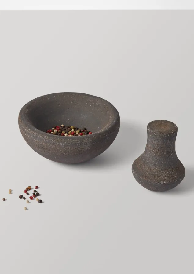 Ceramics | Kitchen-TOAST Grace McCarthy Pestle and Mortar VulcanBlack