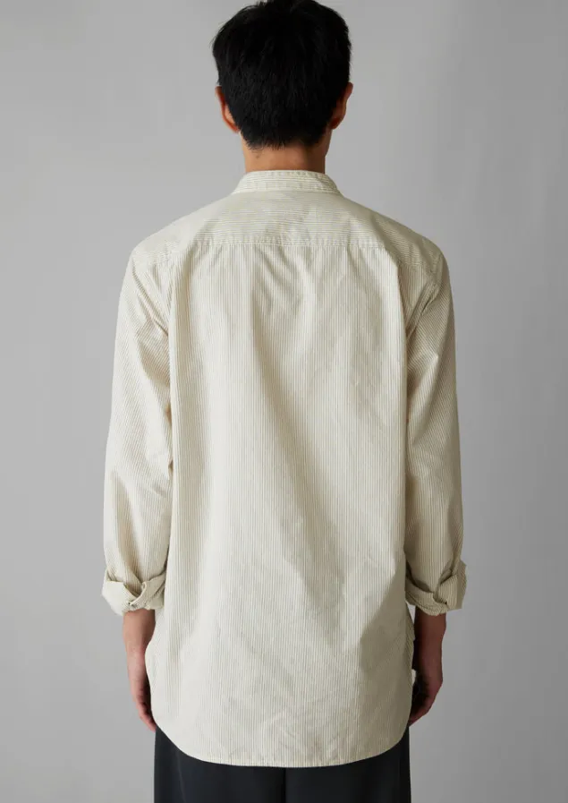 grandad_collar_stripe_pullover_shirt_5.webp Shirts-TOAST Grandad Collar Stripe Pullover Shirt SunwashedBlue