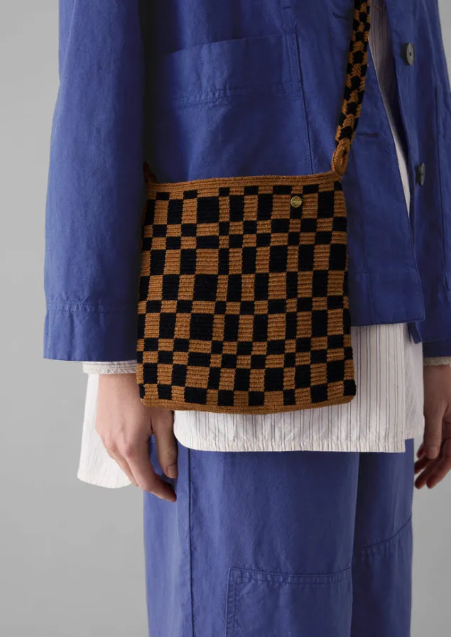 guanabana_woven_pouch_bag_4.webp Bags & Belts-TOAST Guanabana Woven Pouch Bag Black/Brown