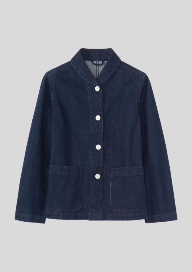 Denim | Coats & Jackets-TOAST Hal Denim Workwear Jacket Indigo