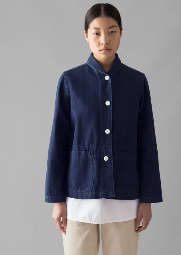 Denim | Coats & Jackets-TOAST Hal Denim Workwear Jacket Indigo