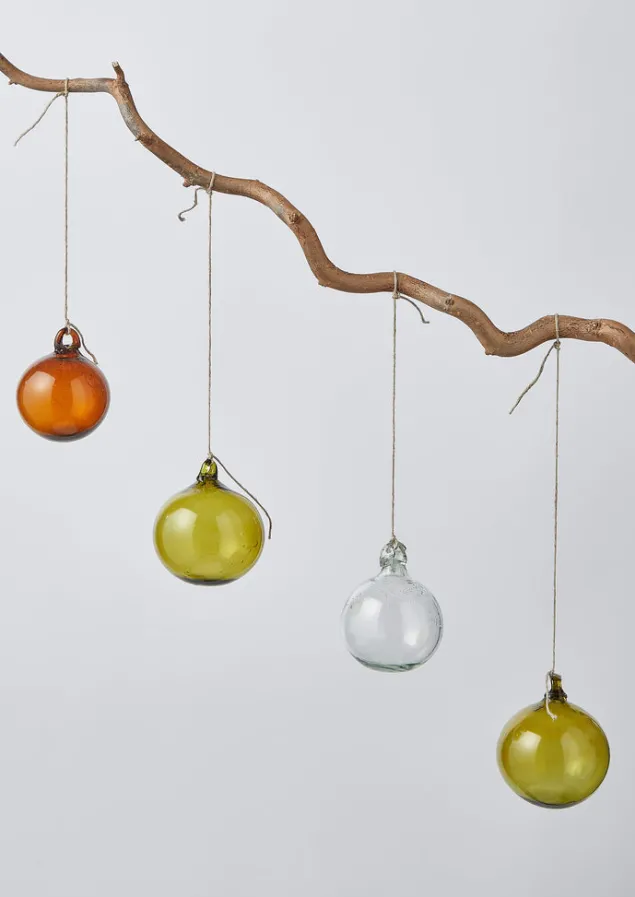 Glass | Christmas Decorations-TOAST Hand Blown Glass Bauble Set Multi