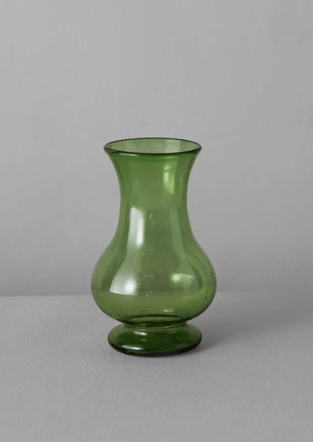 hand_blown_pitcher_vase_3.webp Glass | Decorative Pieces-TOAST Hand Blown Pitcher Vase Olive