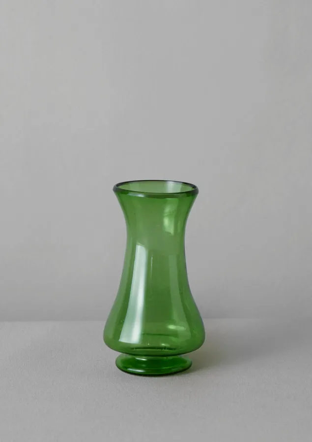 Glass | Decorative Pieces-TOAST Hand Blown Polonaise Vase Olive