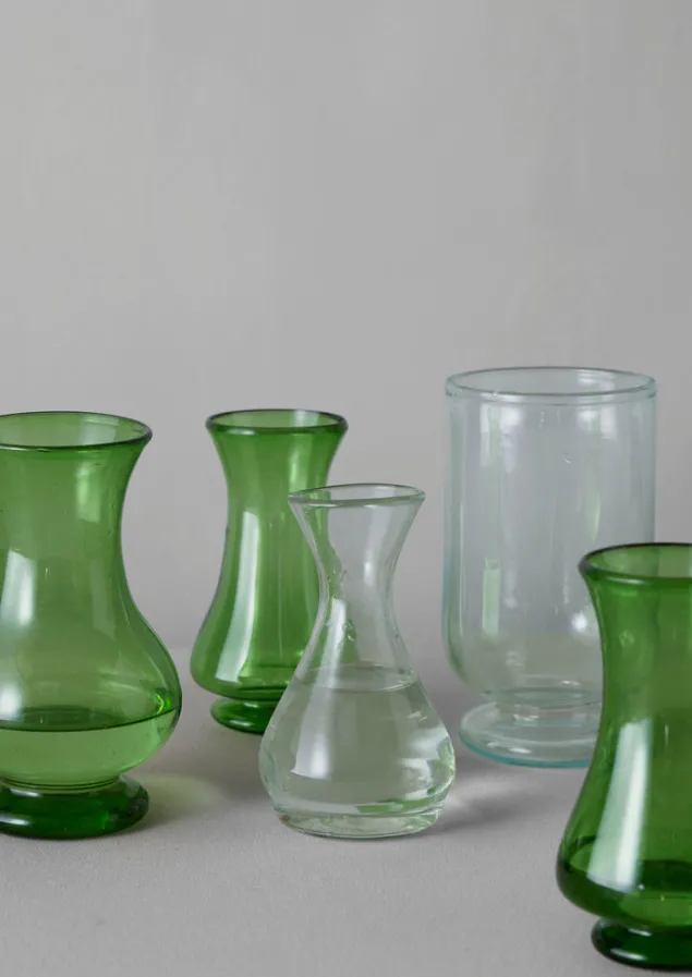 hand_blown_polonaise_vase_2-1.webp Glass | Decorative Pieces-TOAST Hand Blown Polonaise Vase Olive