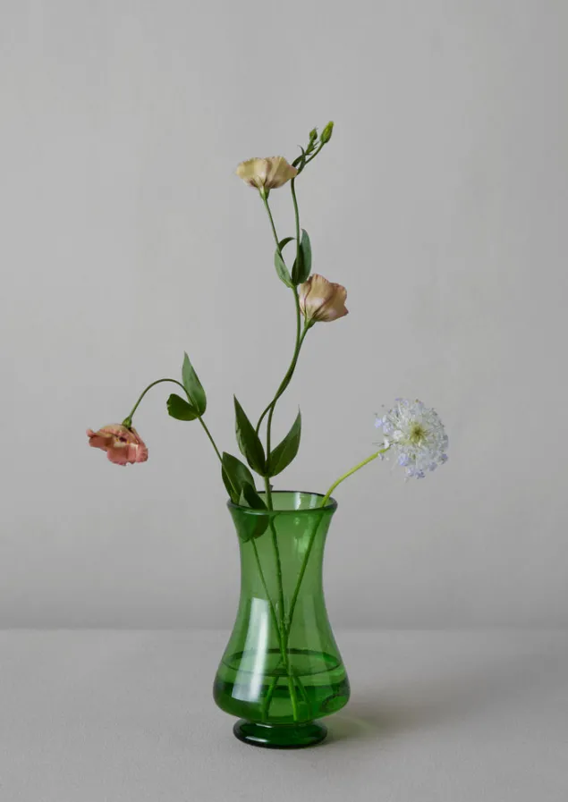 hand_blown_polonaise_vase_5-1.webp Glass | Decorative Pieces-TOAST Hand Blown Polonaise Vase Olive