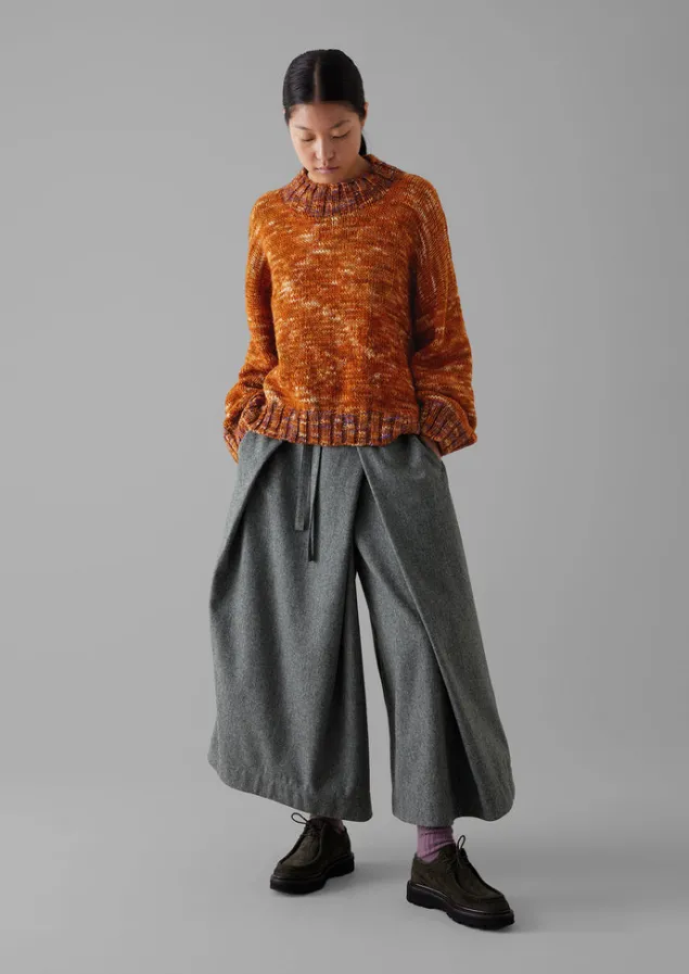 hand_dyed_marl_sweater_2.webp Knitwear-TOAST Hand Dyed Marl Sweater OrangeMix
