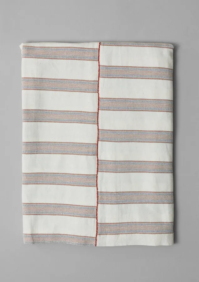 Textiles | Kitchen-TOAST Hand Woven Stripe Tablecloth Ecru/Ochre