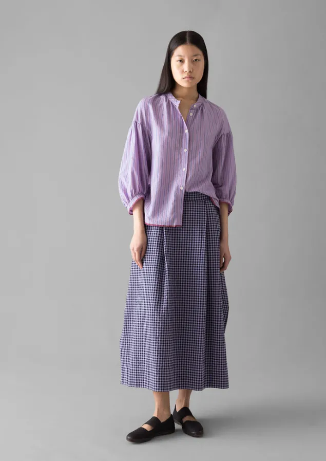 harmony_stripe_hand_woven_mulmul_shirt_3.webp Shirts | Tops & Tees-TOAST Harmony Stripe Hand Woven Mulmul Shirt Mauve