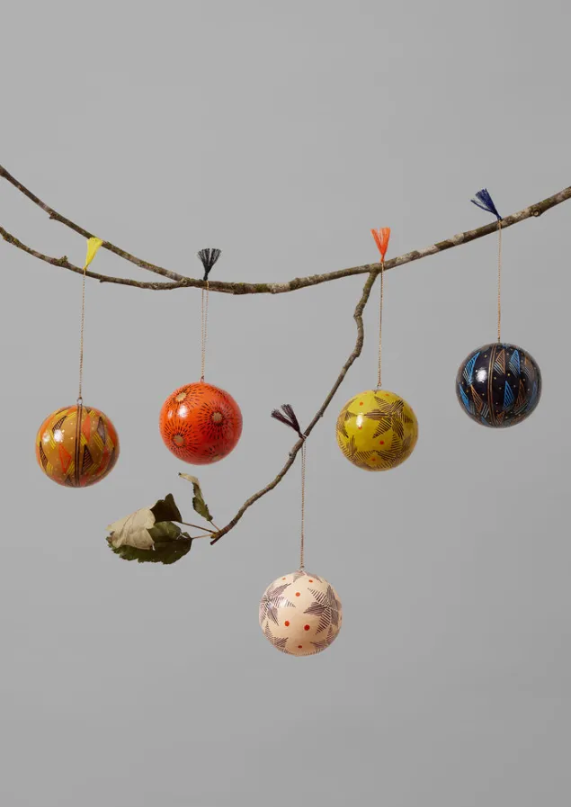 Christmas Decorations-TOAST Harp Hand Painted Bauble Midnight