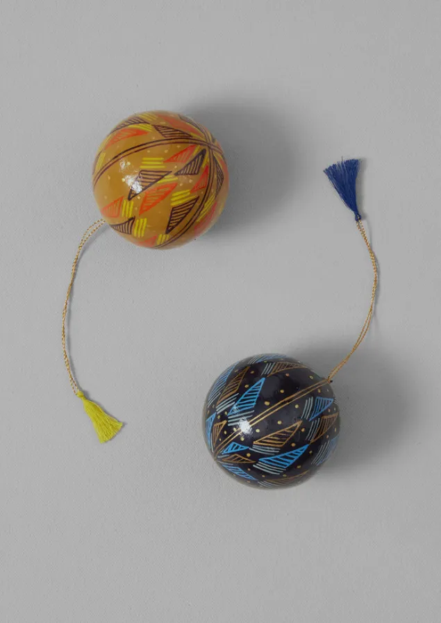 harp_hand_painted_bauble_2-1.webp Christmas Decorations-TOAST Harp Hand Painted Bauble Midnight
