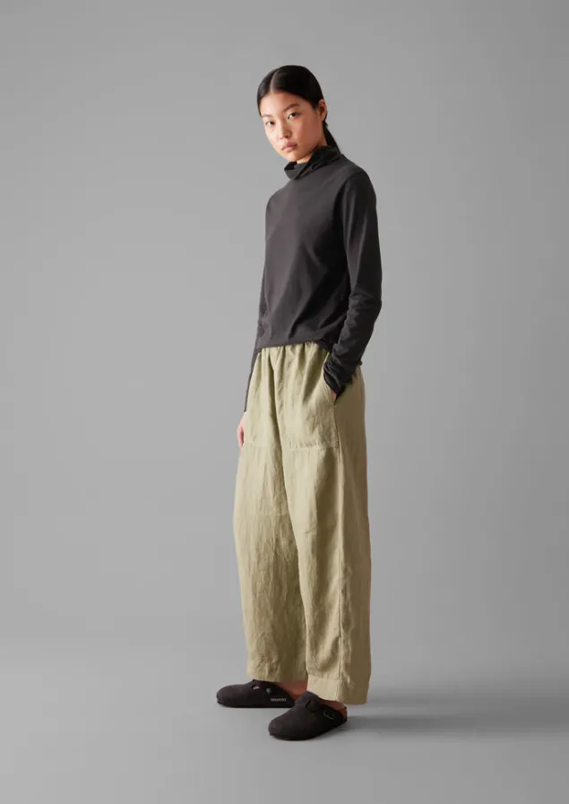 high_neck_soft_cotton_tee_16.webp Jersey | Loungewear-TOAST High Neck Soft Cotton Tee SoftCharcoal