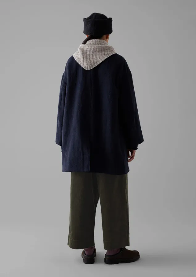 indigo_cotton_wool_pea_coat_4.webp Coats & Jackets-TOAST Cotton Wool Pea Coat Indigo