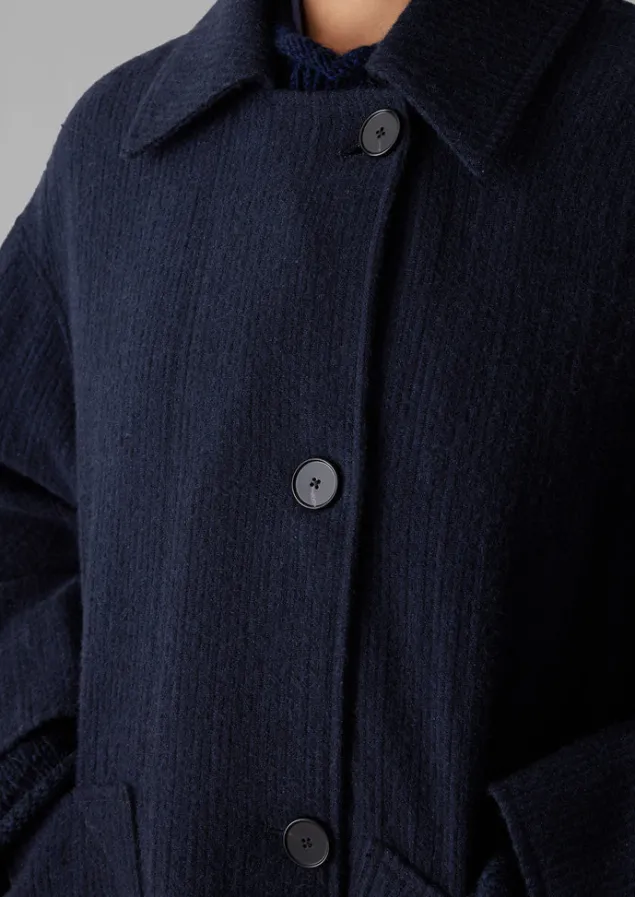 indigo_cotton_wool_pea_coat_6.webp Coats & Jackets-TOAST Cotton Wool Pea Coat Indigo