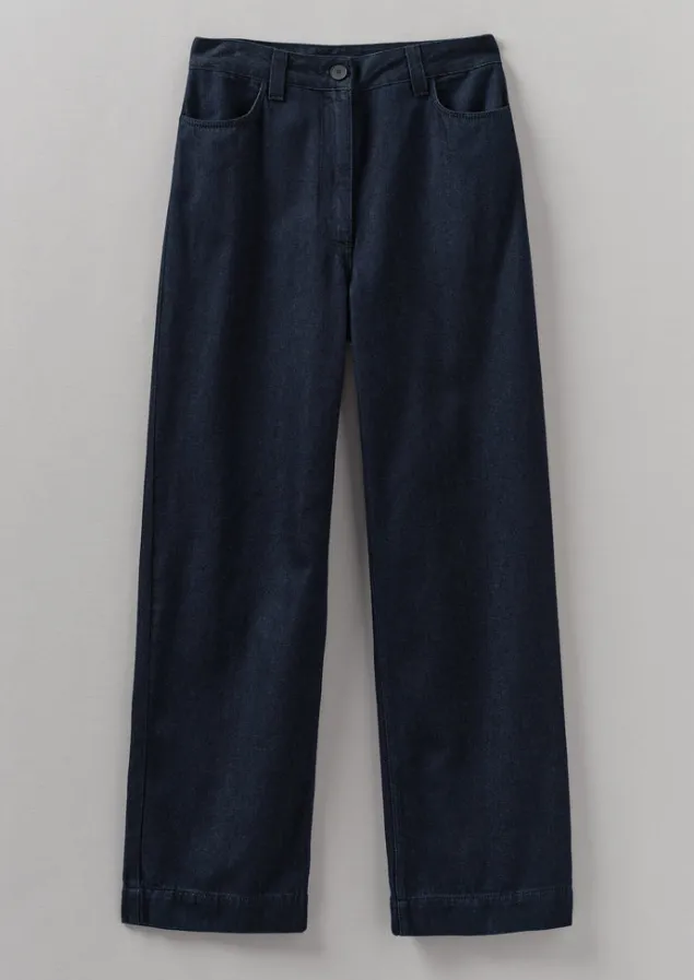 indigo_denim_slim_leg_trousers_7.webp Denim | Workwear-TOAST Denim Slim Leg Trousers Indigo