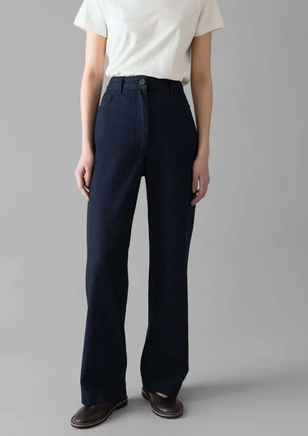 indigo_denim_slim_leg_trousers_8.webp Denim | Workwear-TOAST Denim Slim Leg Trousers Indigo