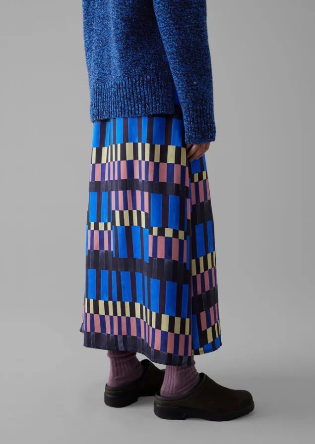 isobel_harvey_asymmetric_check_print_skirt_4.webp Skirts-TOAST Isobel Harvey Asymmetric Check Print Skirt Multi