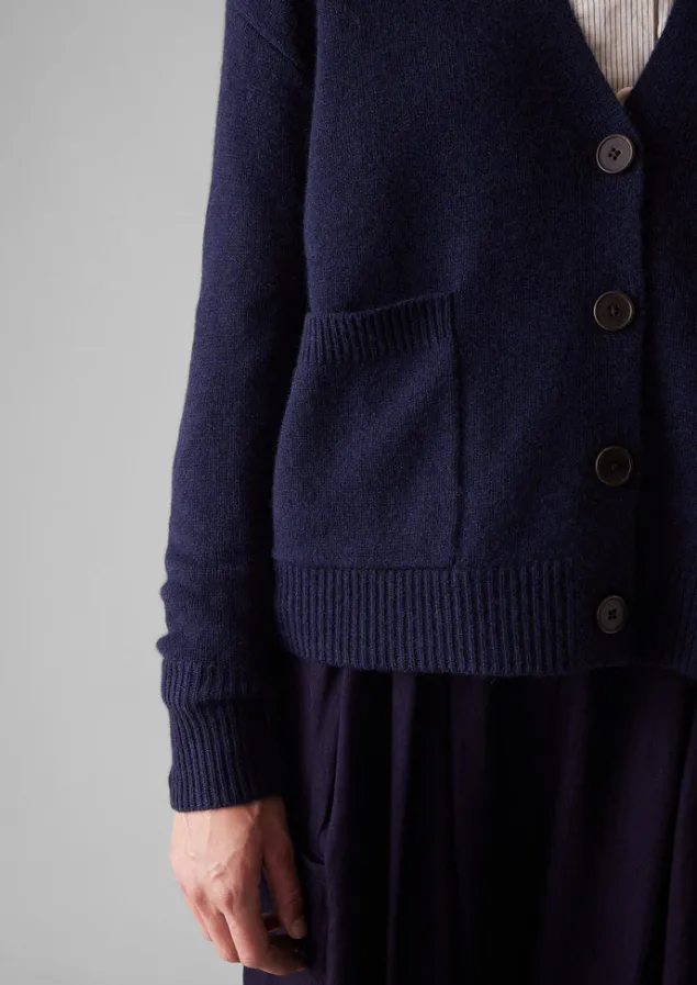kaia_vneck_wool_cardigan_2-2.webp Knitwear-TOAST Kaia V-Neck Wool Cardigan NavyMelange