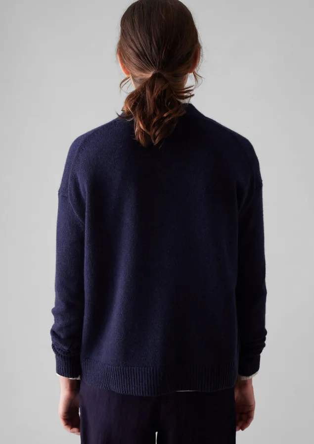 kaia_vneck_wool_cardigan_4-1.webp Knitwear-TOAST Kaia V-Neck Wool Cardigan NavyMelange