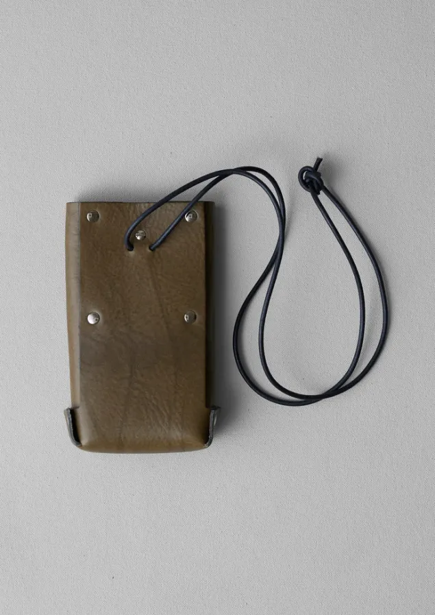 kate_sheridan_jigsaw_leather_pouch_bag_2.webp Bags & Belts-TOAST Kate Sheridan Jigsaw Leather Pouch Bag Olive