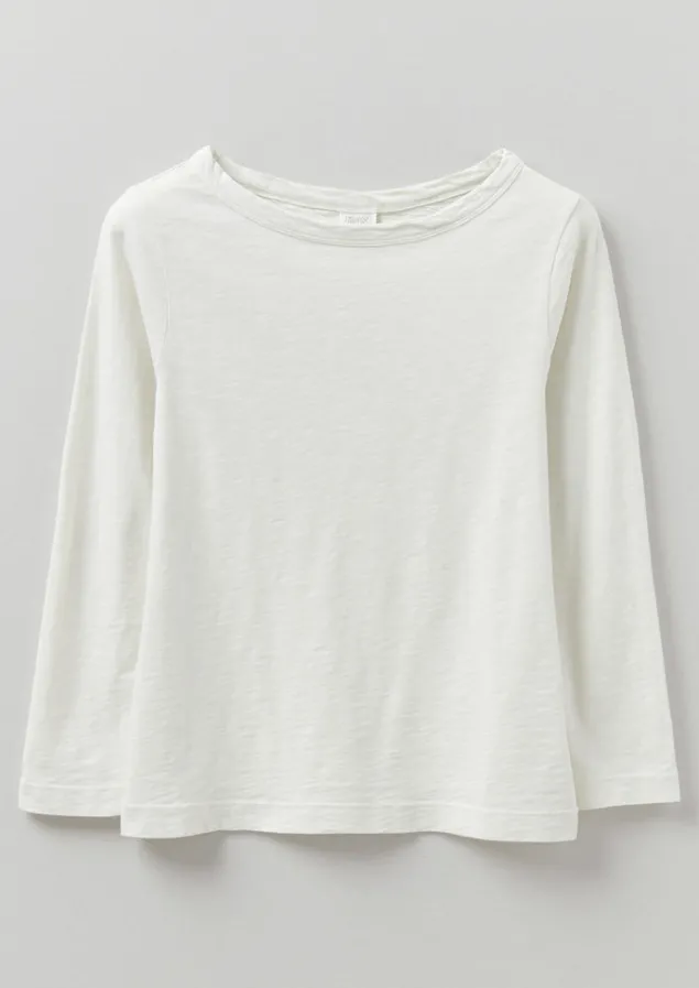 lia_garment_dyed_boat_neck_tee_4-6.webp Jersey | Tops & Tees-TOAST Lia Garment Dyed Boat Neck Tee Chalk