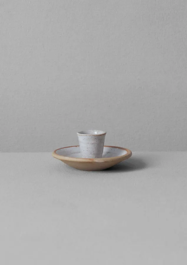 Decorative Pieces | Ceramics-TOAST Lily Pearmain Dinner Candle Holder White