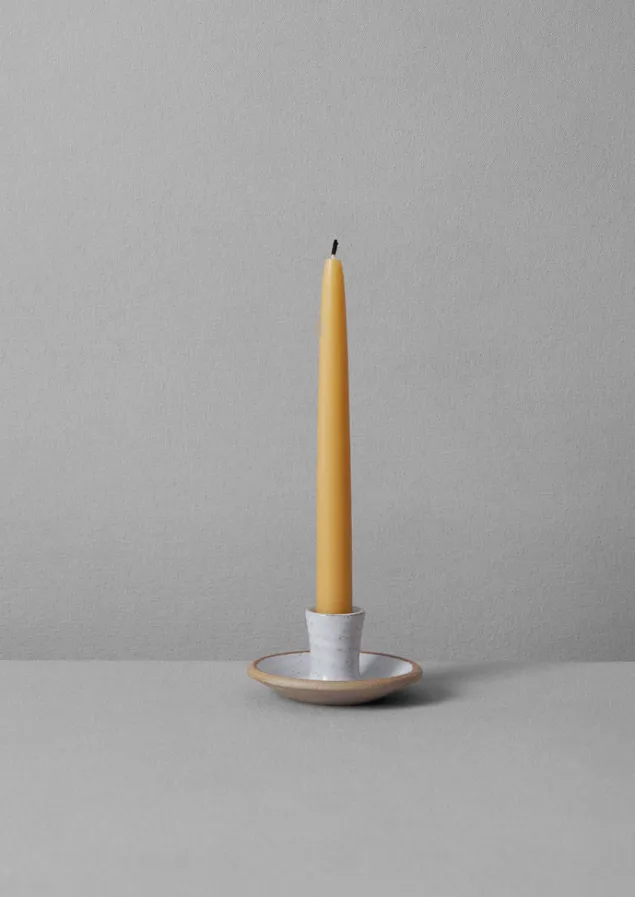 lily_pearmain_dinner_candle_holder_5-1.webp Decorative Pieces | Ceramics-TOAST Lily Pearmain Dinner Candle Holder White
