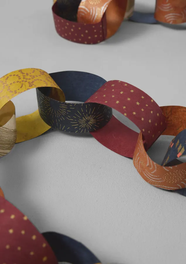lokta_paper_chain_kit_2.webp Christmas Decorations-TOAST Lokta Paper Chain Kit Multi