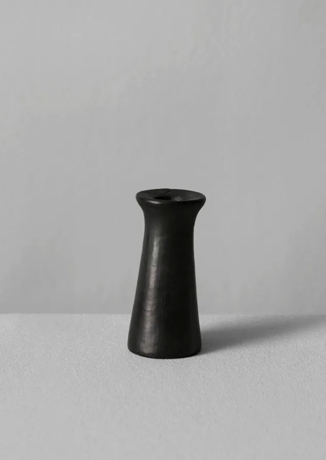 Decorative Pieces | Ceramics-TOAST Longpi Dinner Candle Holder BlackClay