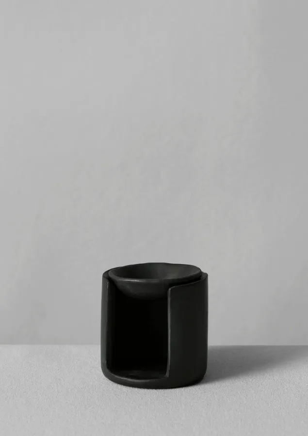 Decorative Pieces | Candles & Holders-TOAST Longpi Oil Burner BlackClay