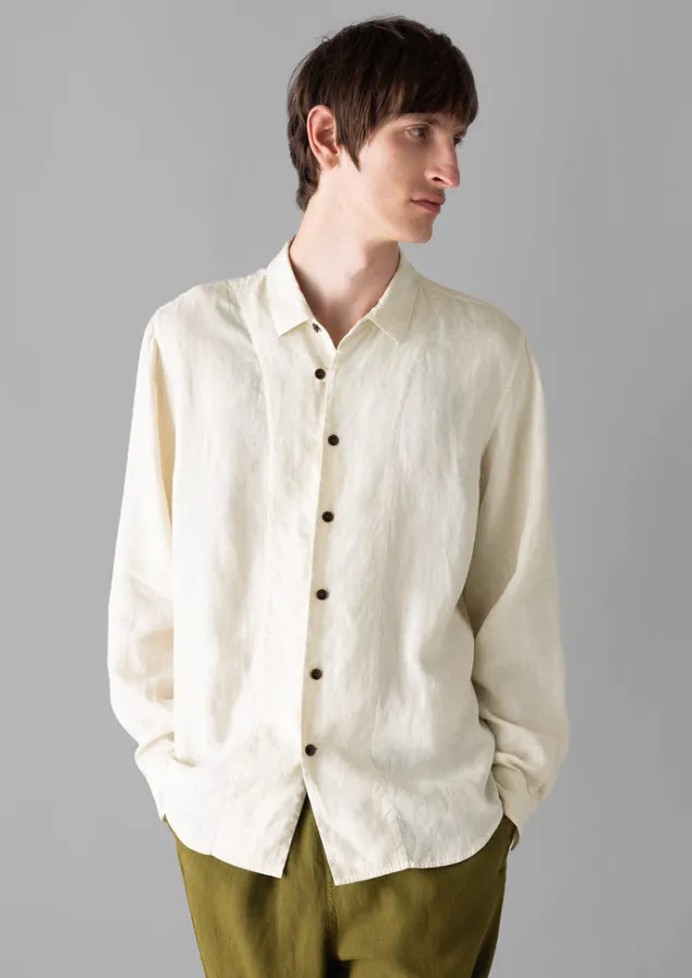 loop_button_linen_shirt_2.webp Linen | Shirts-TOAST Loop Button Linen Shirt Parchment