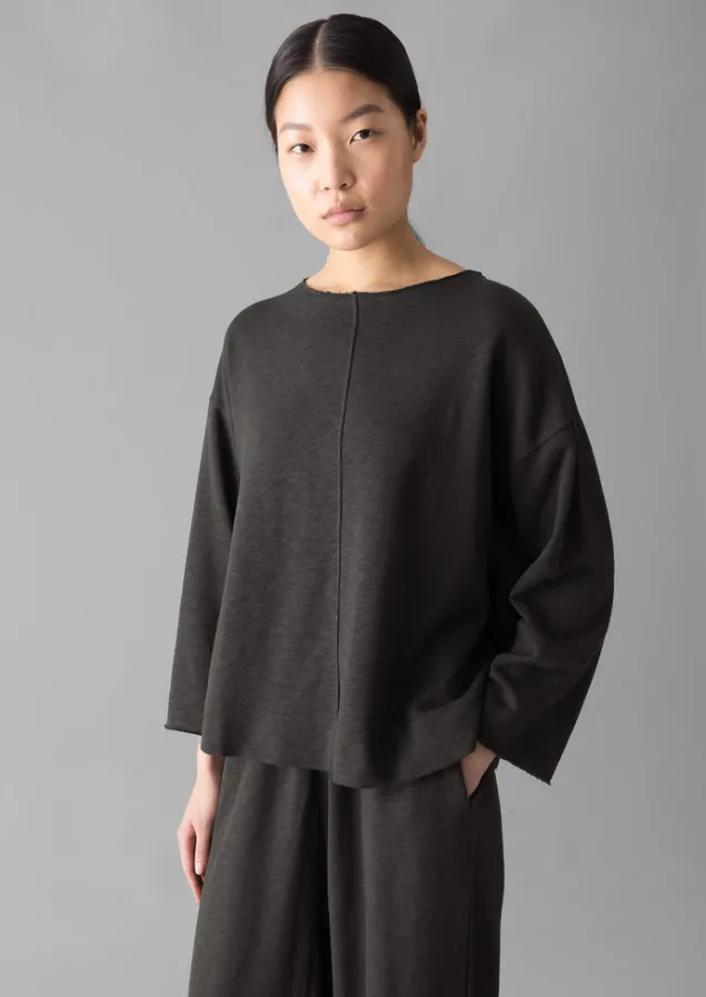loopback_jersey_sweater_5-2.webp Loungewear | Tops & Tees-TOAST Loopback Jersey Sweater Charcoal