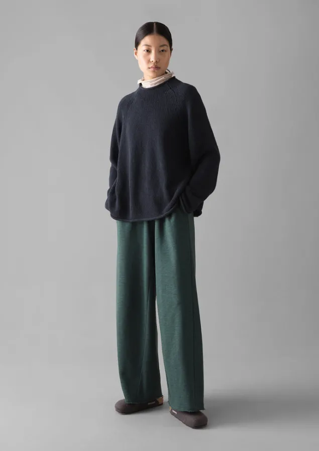 Jersey | Loungewear-TOAST Loopback Jersey Wide Leg Trousers Puck