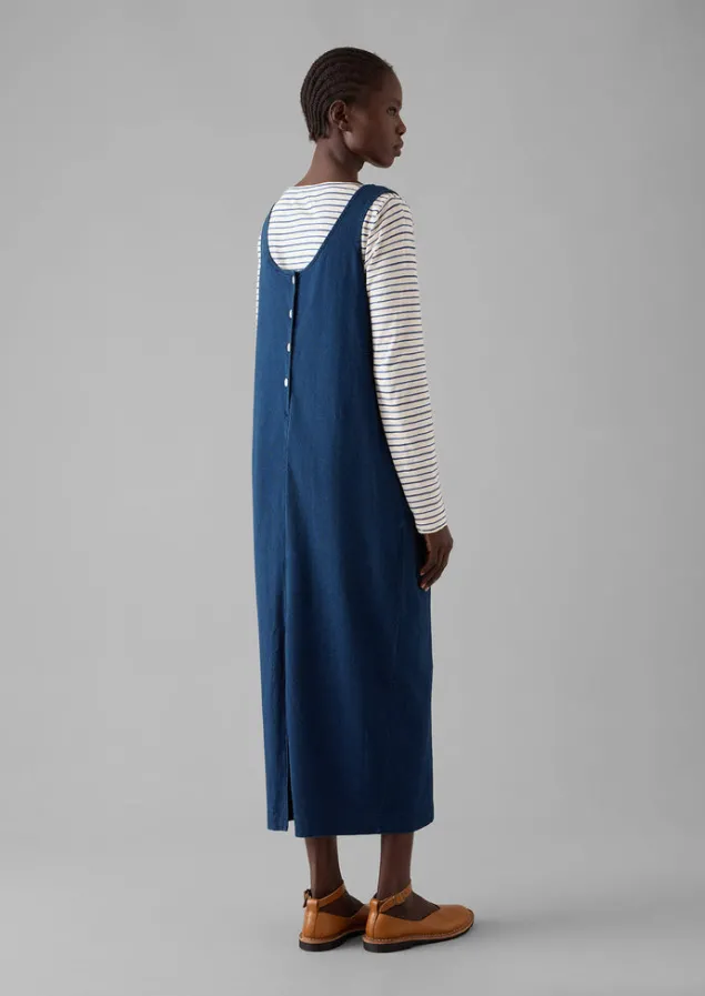 Loungewear | Dresses-TOAST Lydia Jersey Shift Dress WashedIndigo