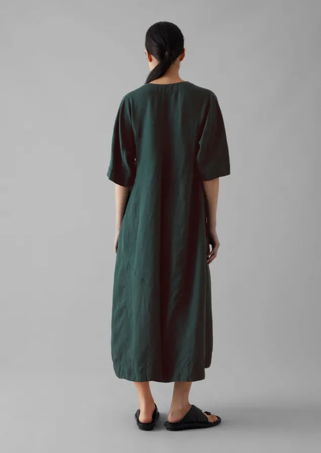 lyocell_linen_herringbone_panel_dress_3-1.webp Linen | Dresses-TOAST Lyocell Linen Herringbone Panel Dress Scarab