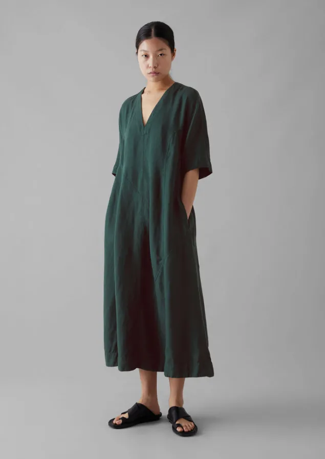 lyocell_linen_herringbone_panel_dress_5-1.webp Linen | Dresses-TOAST Lyocell Linen Herringbone Panel Dress Scarab