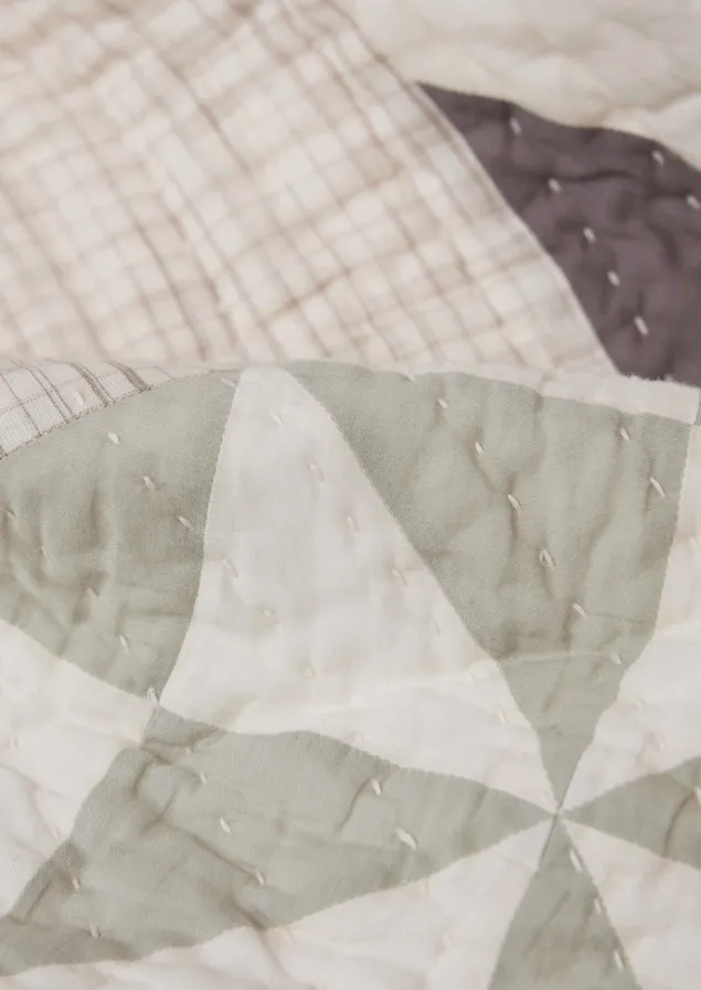 maia_patchwork_cotton_quilt_11-1.webp Textiles | Blankets & Throws-TOAST Maia Patchwork Cotton Quilt Ecru/Multi