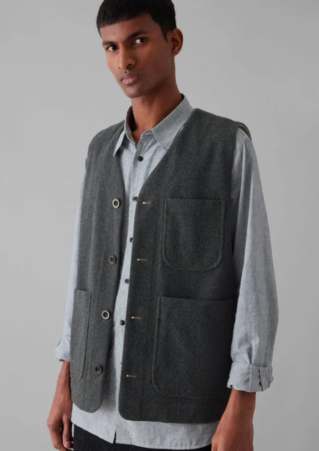 melton_wool_blend_gilet_3.webp Coats & Jackets | Knitwear-TOAST Melton Wool Blend Gilet Charcoal