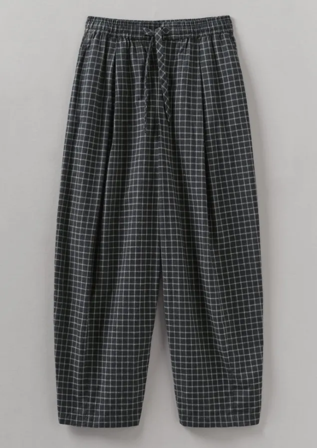 minako_graph_check_cotton_cashmere_trousers_10.webp Cashmere | Loungewear-TOAST Minako Graph Check Cotton Cashmere Trousers Slate