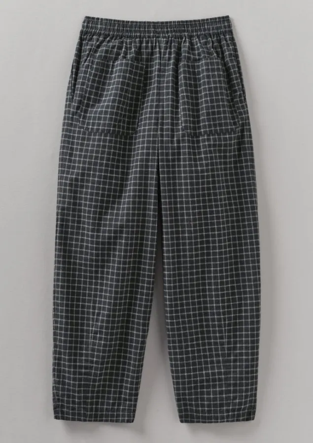 minako_graph_check_cotton_cashmere_trousers_9.webp Cashmere | Loungewear-TOAST Minako Graph Check Cotton Cashmere Trousers Slate