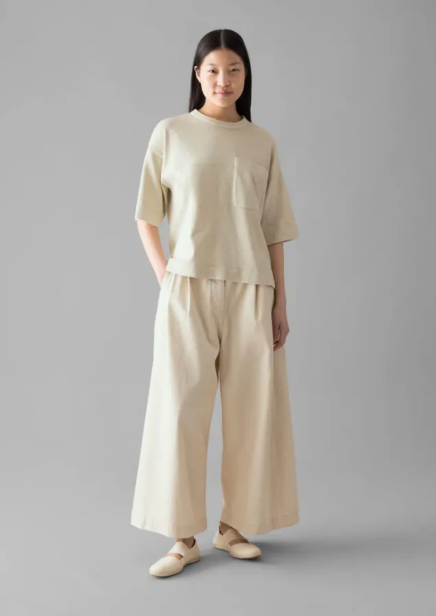 Jersey | Tops & Tees-TOAST Mineral Dyed Cotton Boxy Tee Soya