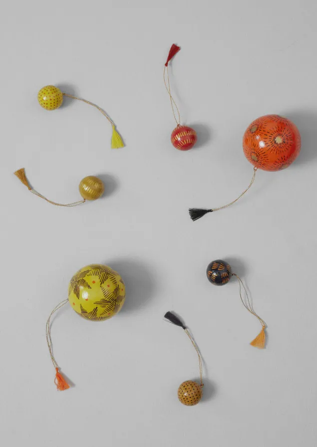 mini_hand_painted_bauble_set_3.webp Christmas Decorations-TOAST Mini Hand Painted Bauble Set Multi