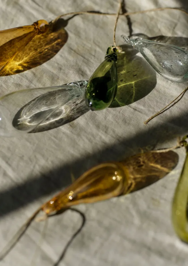 mixed_teardrop_glass_bauble_set_5.webp Glass | Christmas Decorations-TOAST Mixed Teardrop Glass Bauble Set Multi