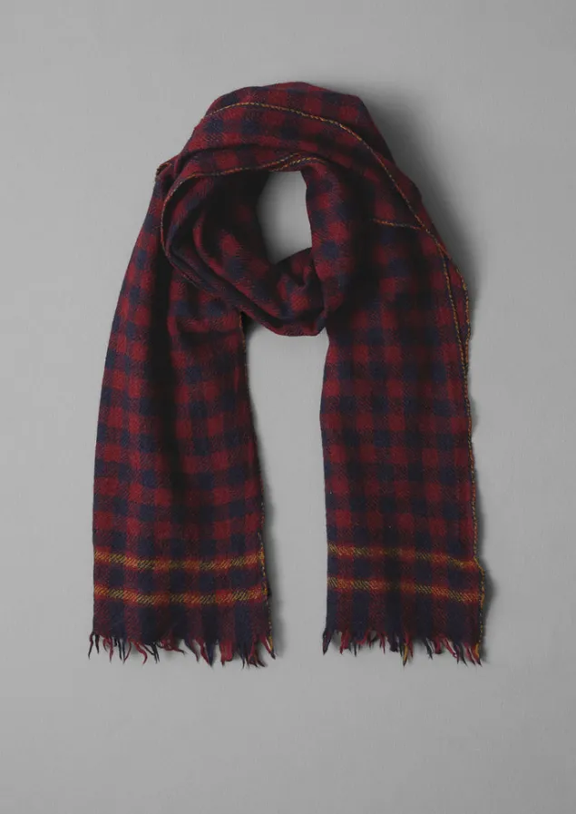 Hats, Scarves & Gloves-TOAST Moismont Wool Scarf NavyBlue