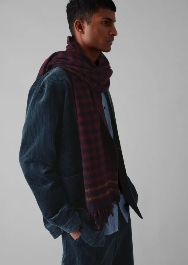 moismont_wool_scarf_3.webp Hats, Scarves & Gloves-TOAST Moismont Wool Scarf NavyBlue