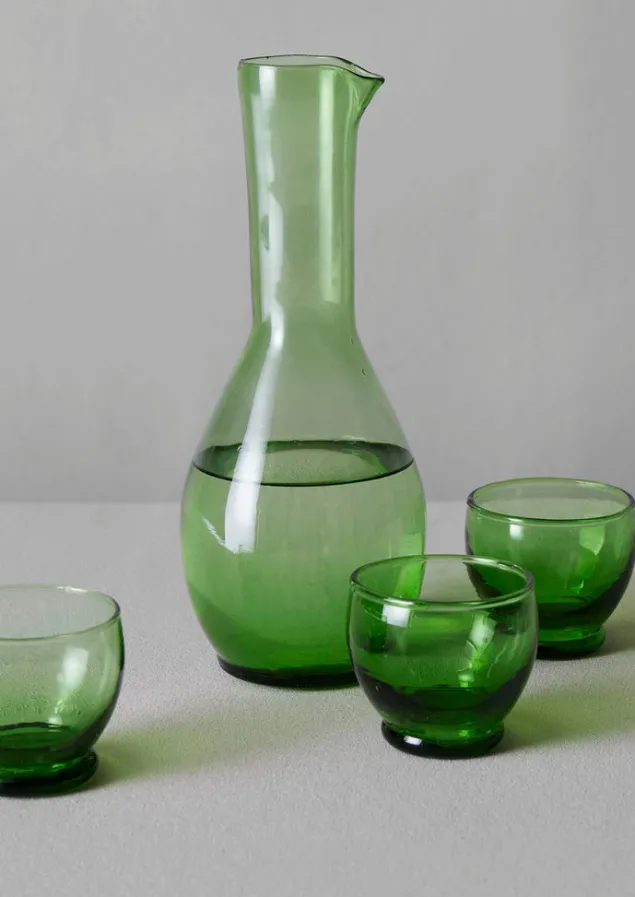 Glass | Tableware-TOAST Moroccan Glass Carafe Green