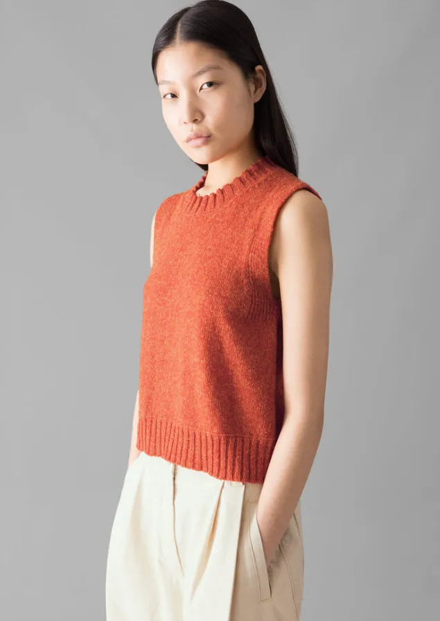 neat_mouline_wool_tank_2.webp Knitwear-TOAST Neat Mouline Wool Tank AmberMarl