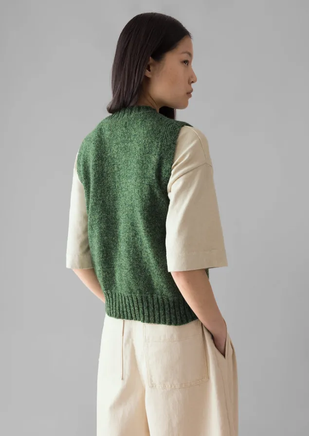 neat_mouline_wool_tank_5.webp Knitwear-TOAST Neat Mouline Wool Tank ThornGreenMarl