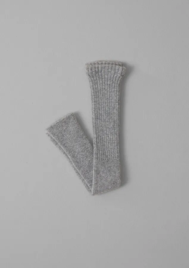 Hats, Scarves & Gloves-TOAST Nishiguchi Kutsushita Alpaca Arm Warmers LightGrey